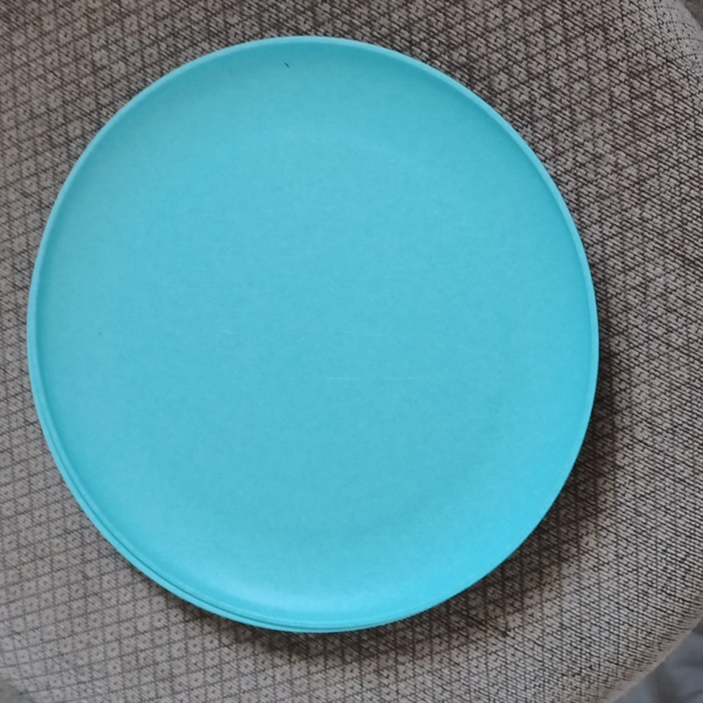 Aqua plastic plates